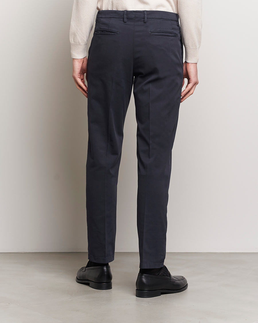 Herren | Hosen | Boglioli | Cotton Stretch Chinos Navy