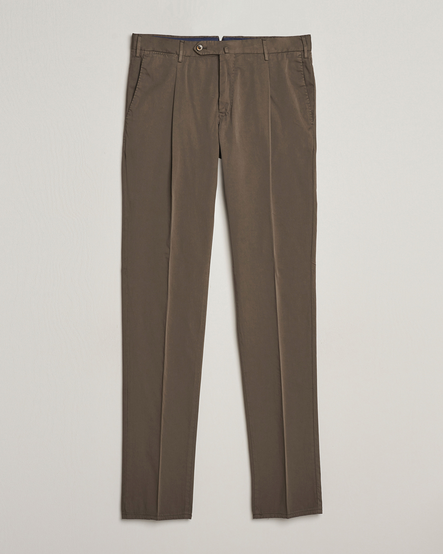 Herren | Hosen | PT01 | Slim Fit Garment Dyed Stretch Chinos Dark Brown