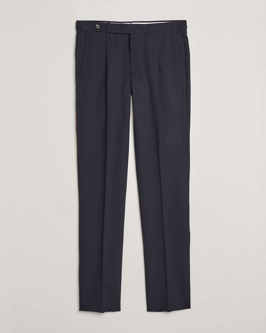 Herren | Hosen | PT01 | Gentleman Fit Wool Stretch Trousers Navy