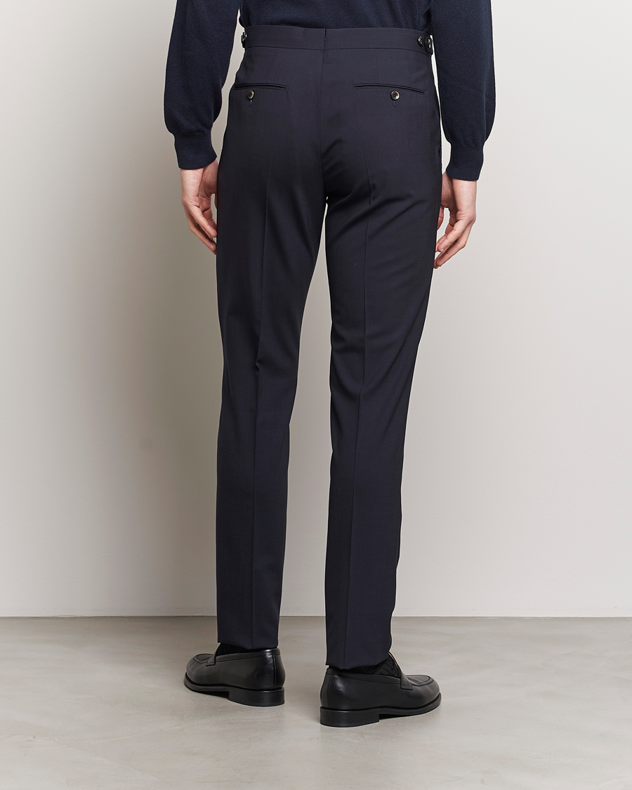 Herren | Hosen | PT01 | Gentleman Fit Wool Stretch Trousers Navy
