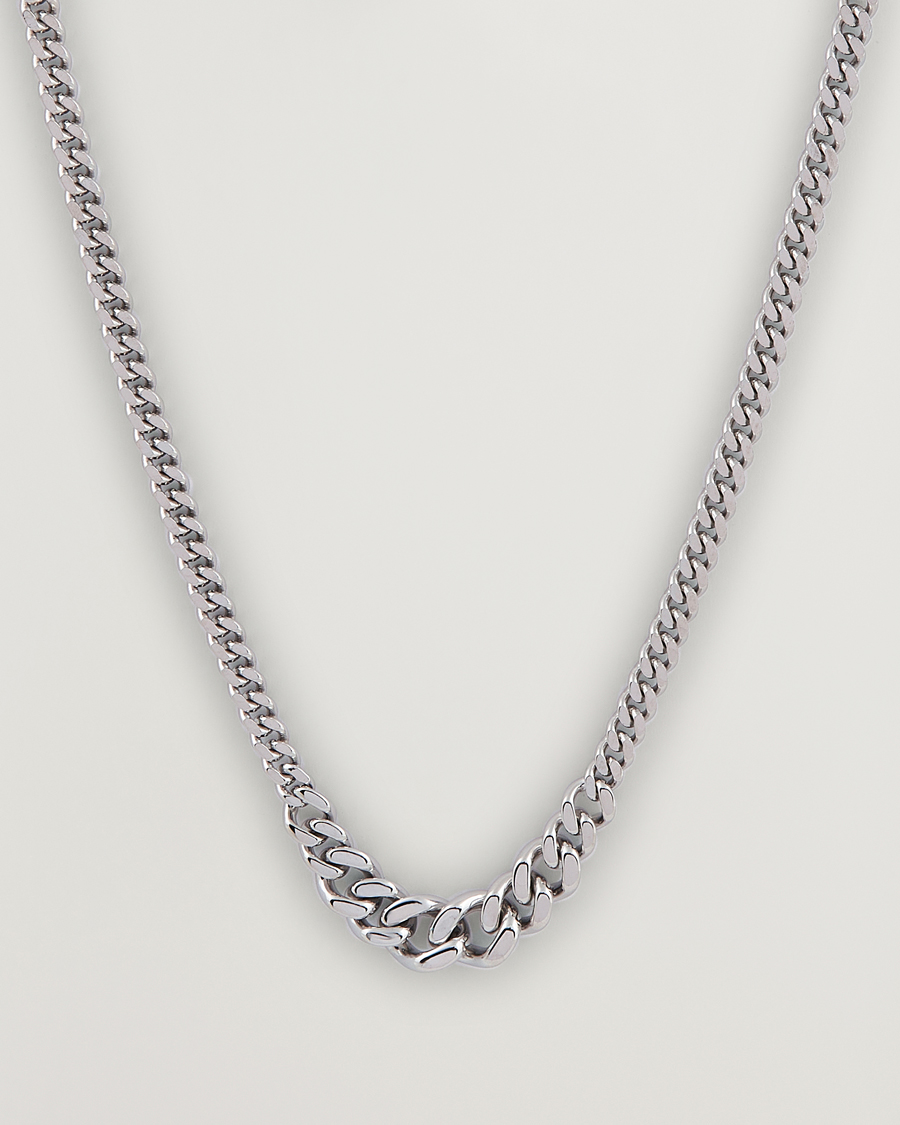 Herren | Tom Wood Dean Chain Necklace Silver | Tom Wood | Dean Chain Necklace Silver