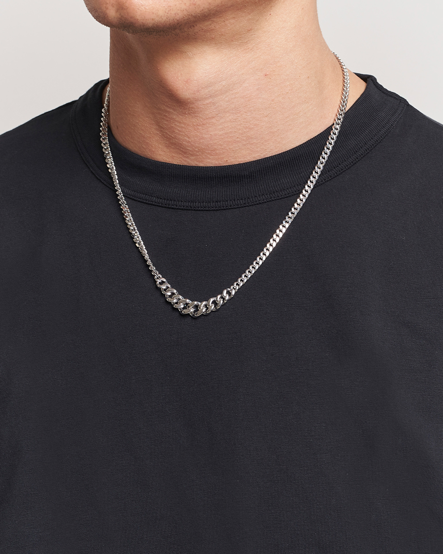 Herren | Tom Wood Dean Chain Necklace Silver | Tom Wood | Dean Chain Necklace Silver