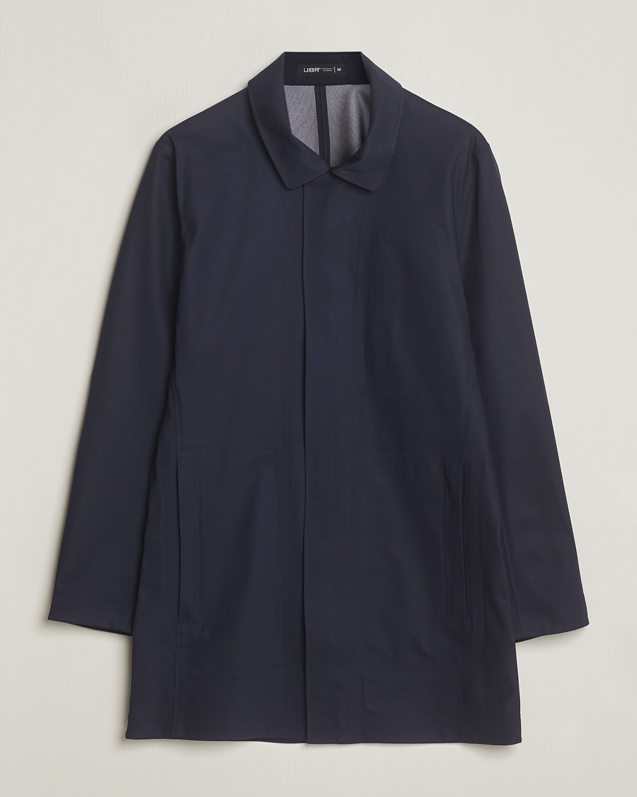 Herren | Jacken | UBR | Sky Fall Savile Waterproof Wool Coat Dark Navy