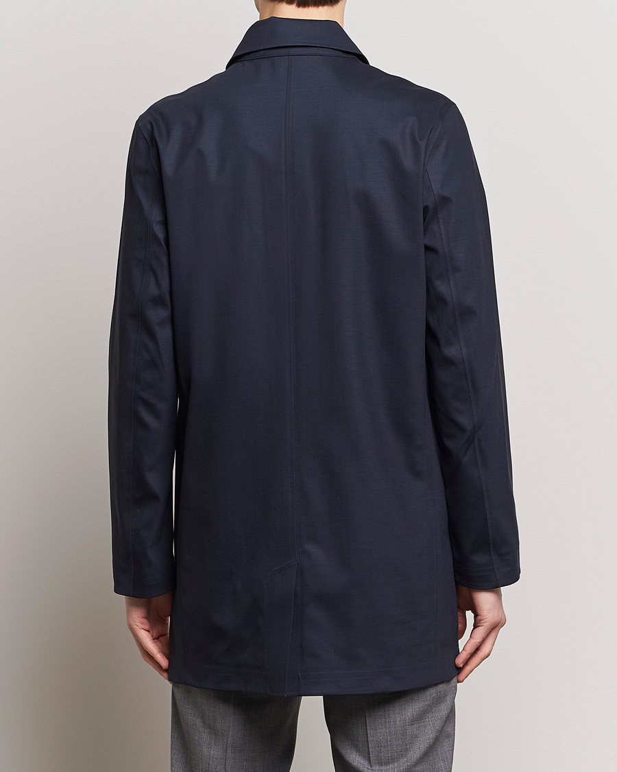Herren | Jacken | UBR | Sky Fall Savile Waterproof Wool Coat Dark Navy