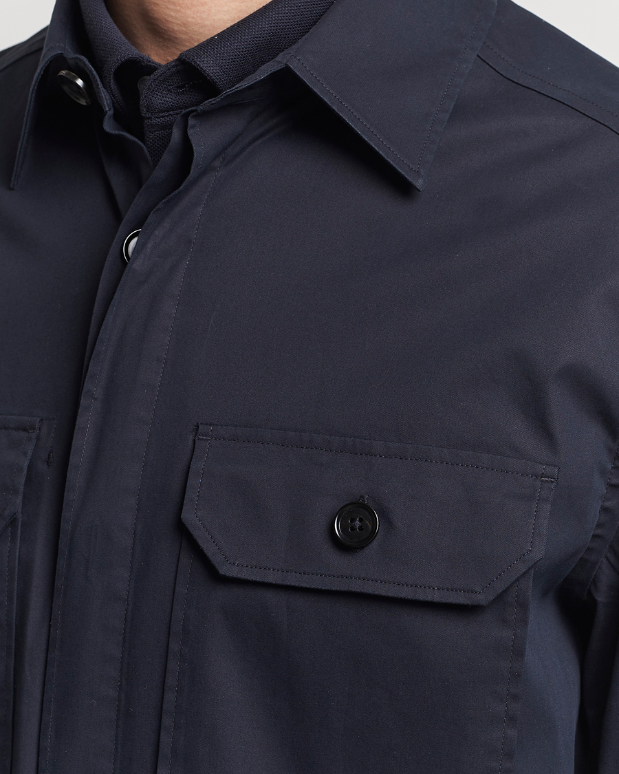Herren | Hemden | Zegna | Premium Cotton Overshirt Navy
