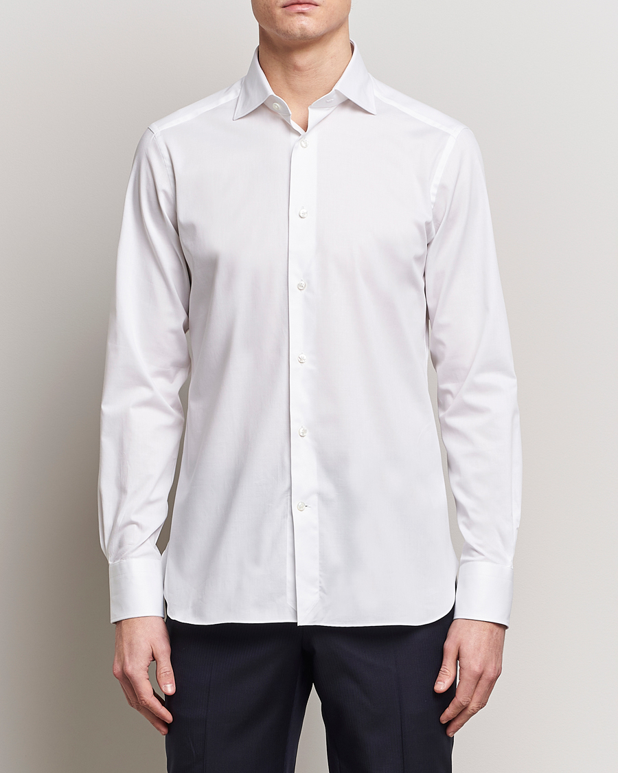Herren | Zegna | Zegna | Slim Fit Dress Shirt White