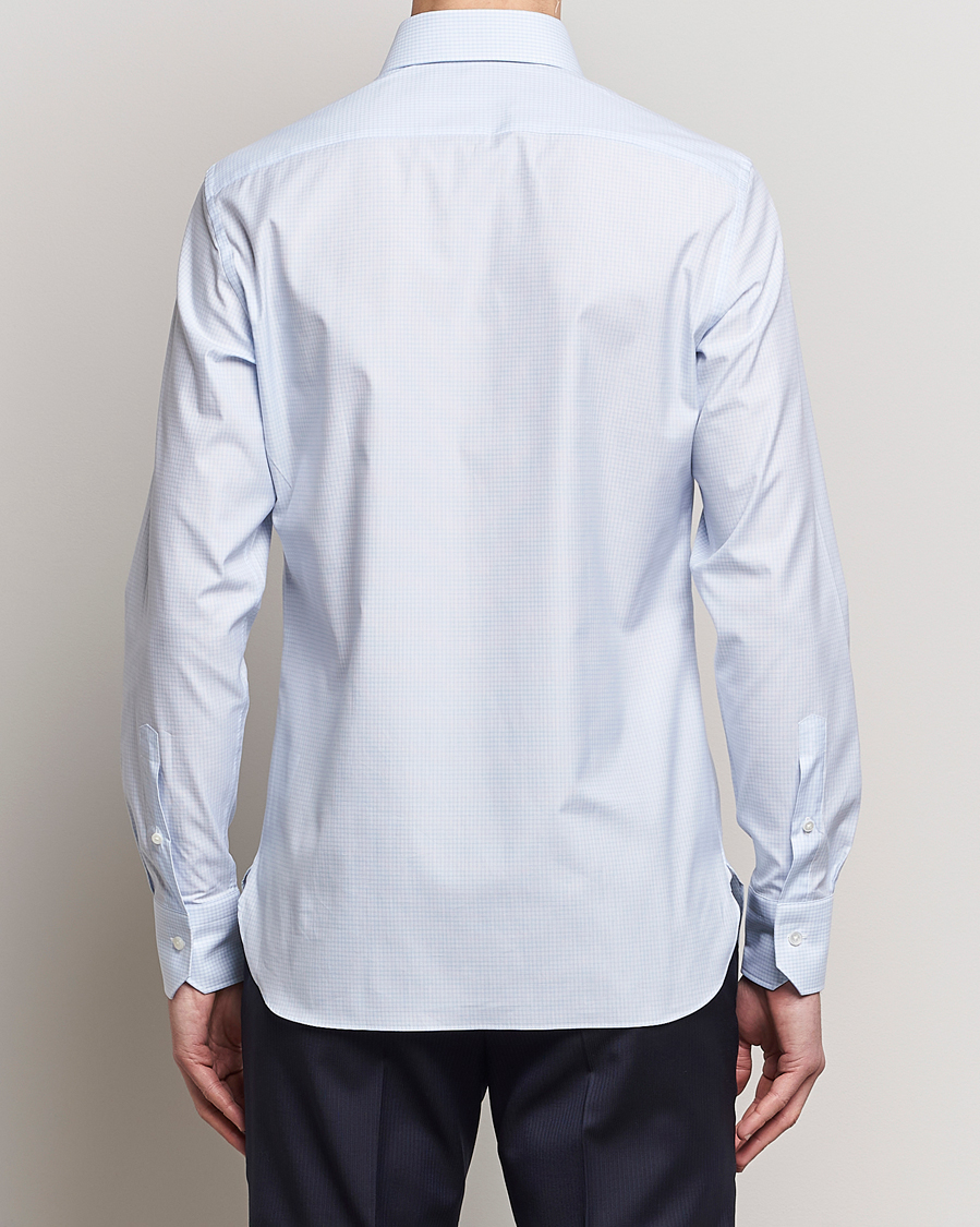 Herren | Hemden | Zegna | Slim Fit Dress Shirt Light Blue Check