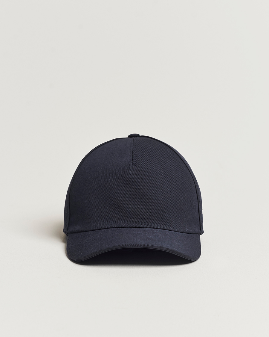 Herren | Zegna Cotton/Wool Baseball Cap Navy | Zegna | Cotton/Wool Baseball Cap Navy