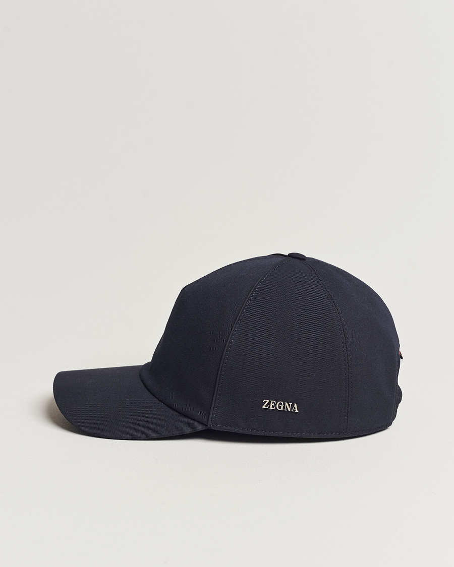 Herren | Zegna Cotton/Wool Baseball Cap Navy | Zegna | Cotton/Wool Baseball Cap Navy