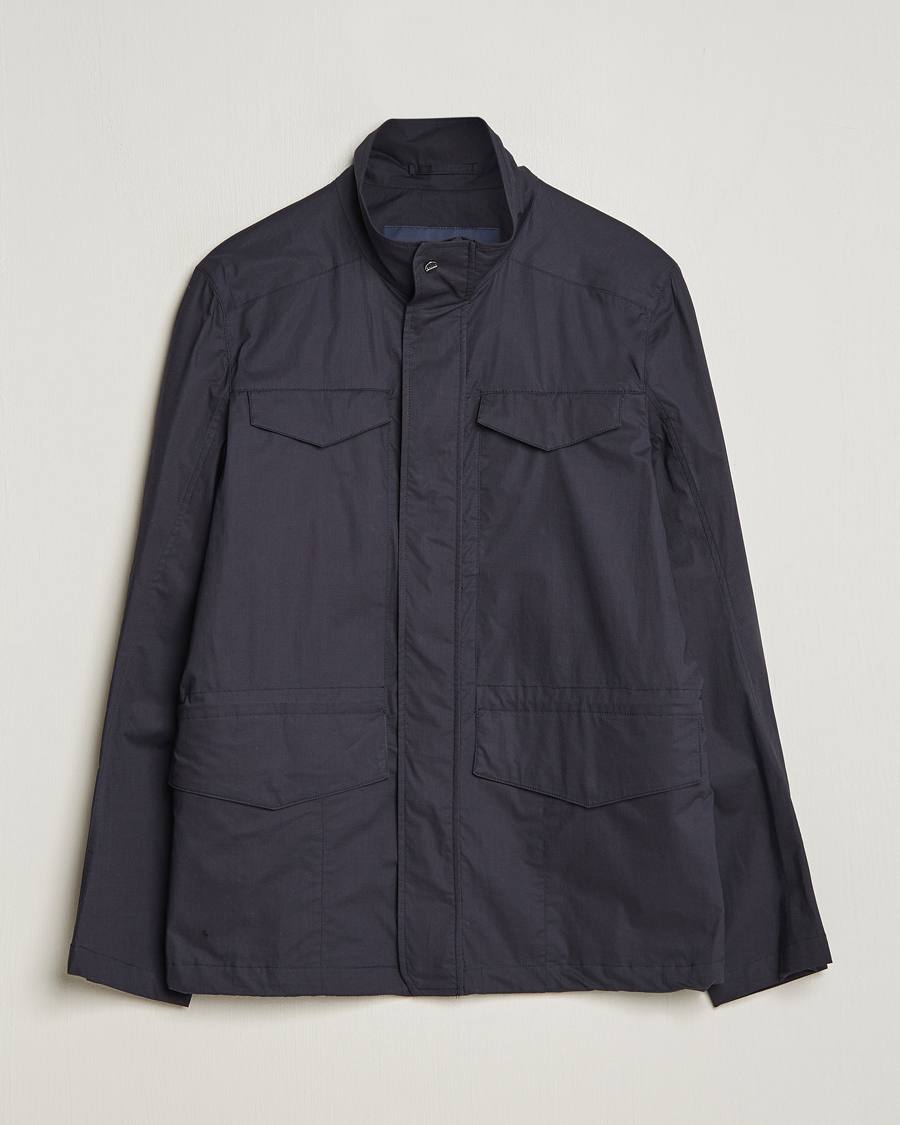 Herren | Jacken | Herno | Lightwieght Cotton Field Jacket Navy