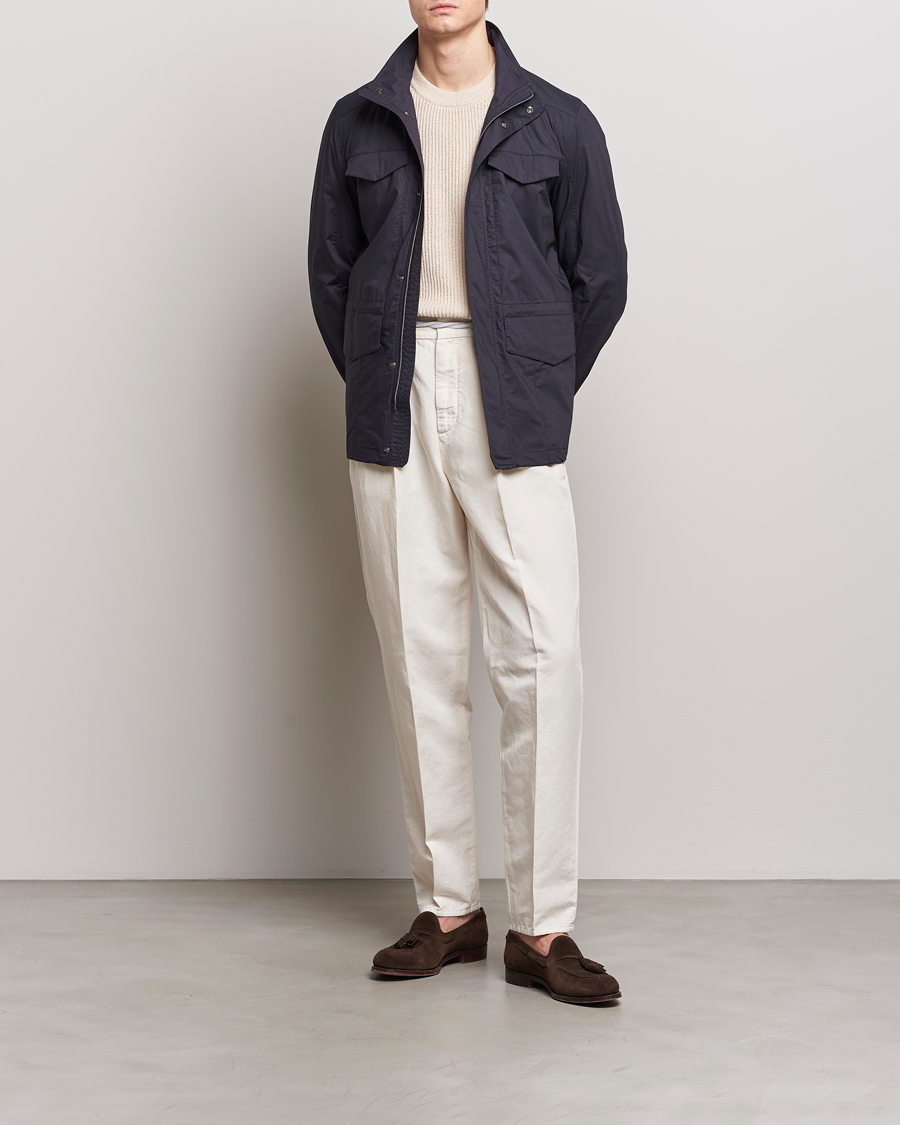 Herren | Jacken | Herno | Lightwieght Cotton Field Jacket Navy