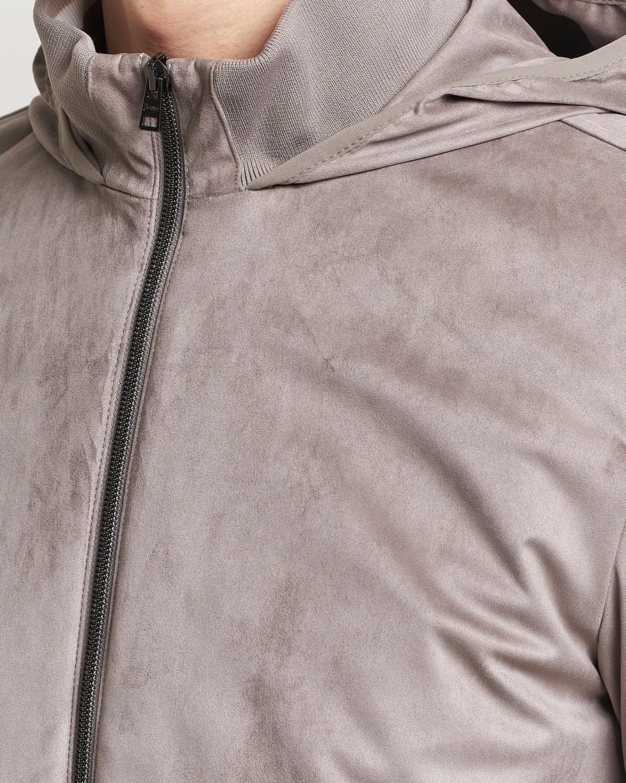 Herren | Jacken | Herno | Faux Suede Bomber Jacket Grey