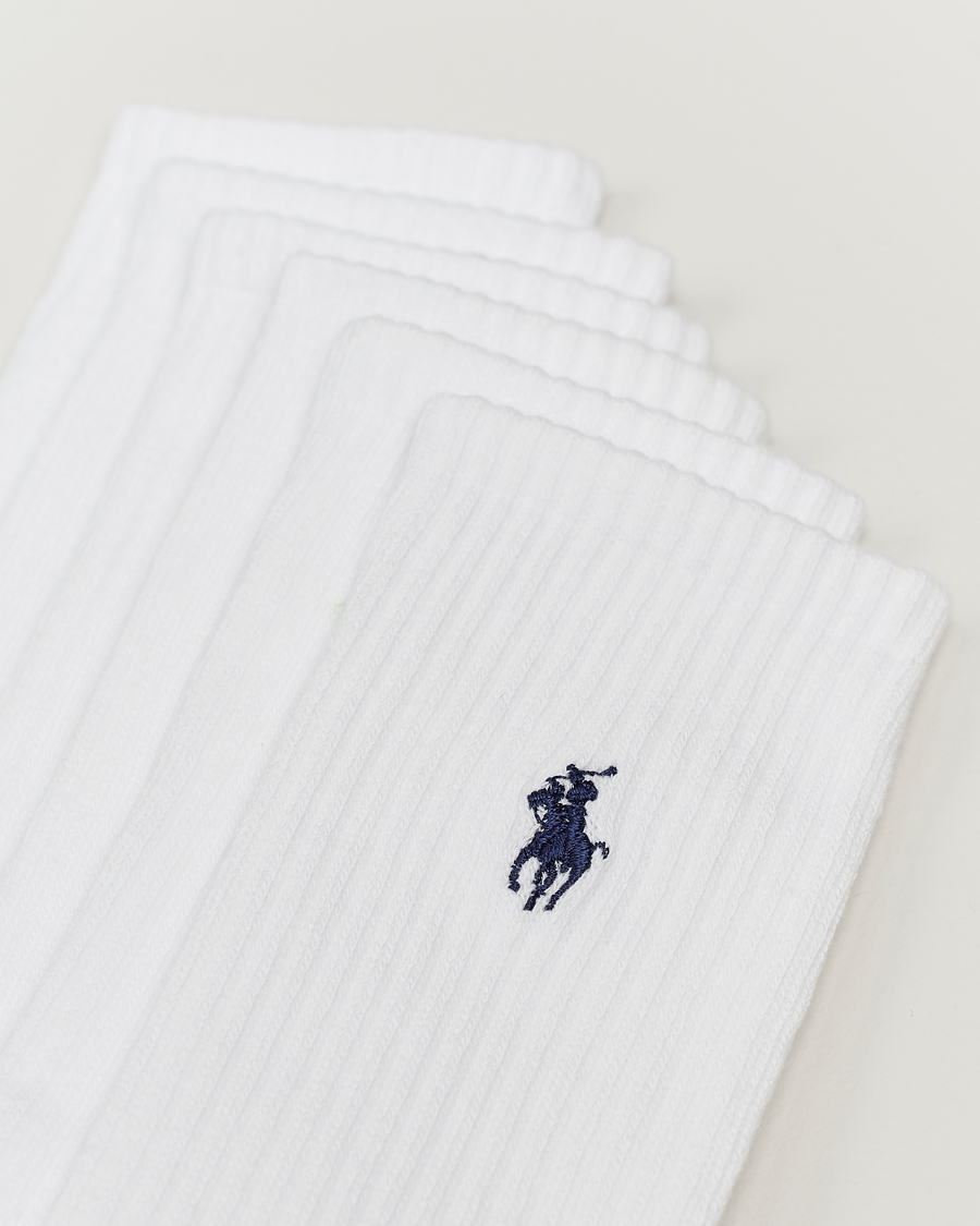 Herren | Preppy Authentic | Polo Ralph Lauren | 6-Pack Sport Crew Sock White