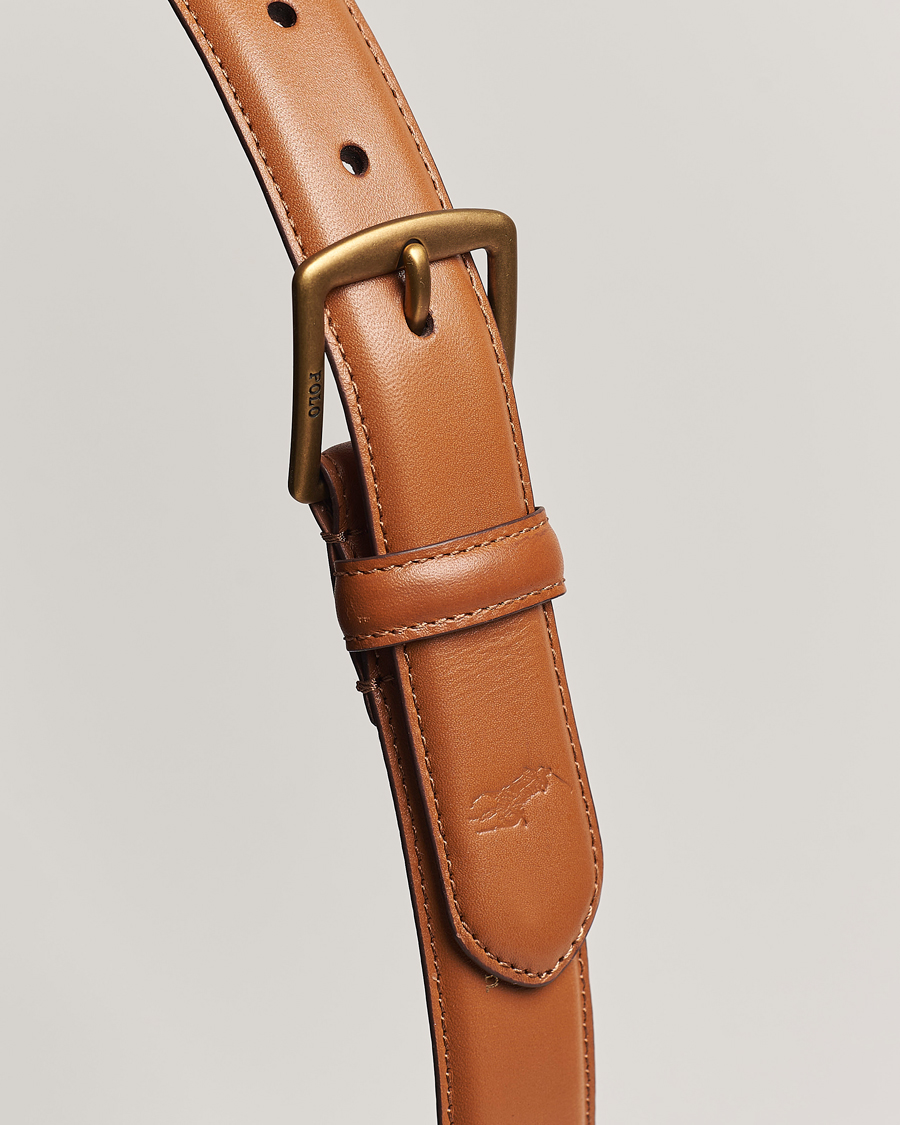 Herren | Polo Ralph Lauren Smooth Leather Belt Tan | Polo Ralph Lauren | Smooth Leather Belt Tan