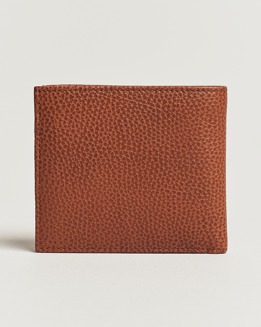 Herren | Polo Ralph Lauren Pebbled Leather Billfold Wallet Saddle Brown | Polo Ralph Lauren | Pebbled Leather Billfold Wallet Saddle Brown