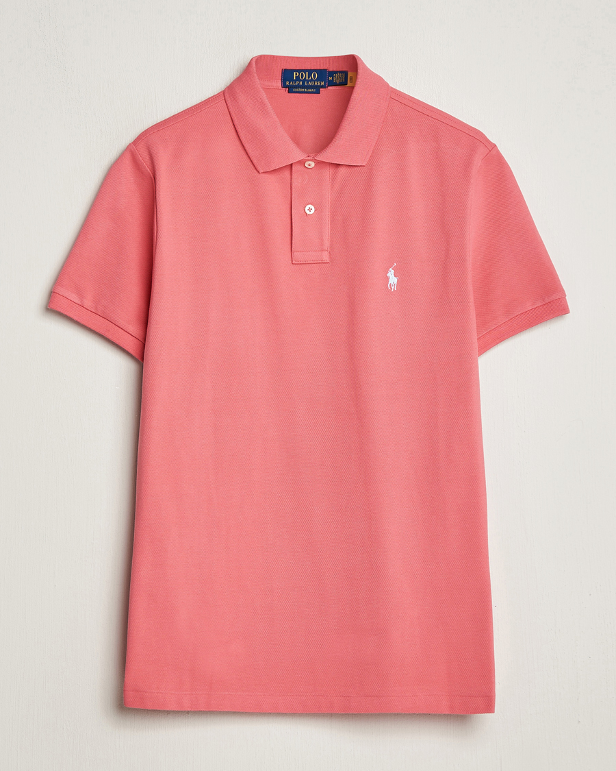 Herren | Poloshirts | Polo Ralph Lauren | Custom Slim Fit Polo Pale Red