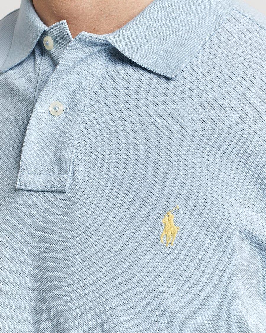 Herren | Poloshirts | Polo Ralph Lauren | Custom Slim Fit Polo Alpine Blue