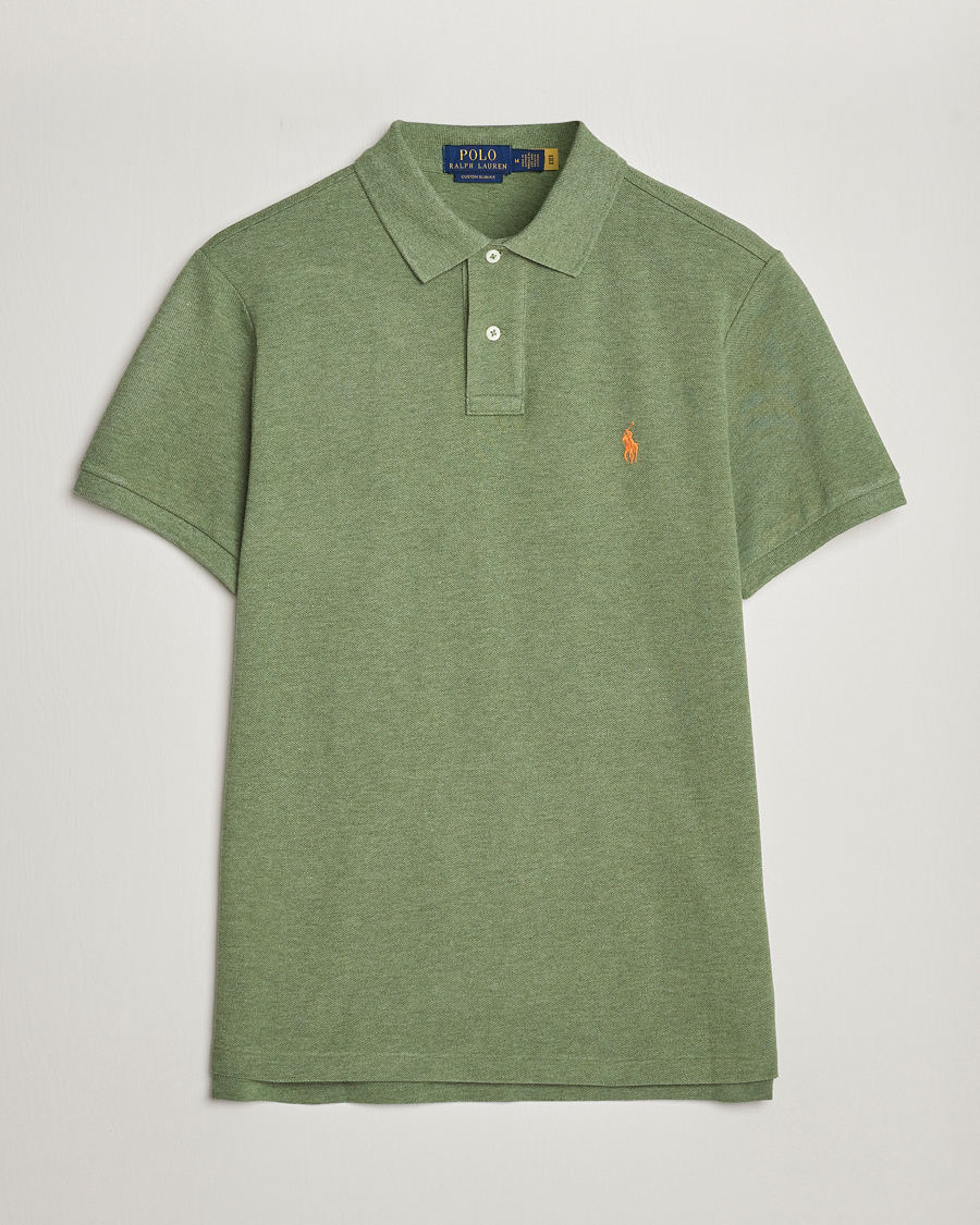 Herren | Poloshirts | Polo Ralph Lauren | Custom Slim Fit Polo Cargo Green Heather