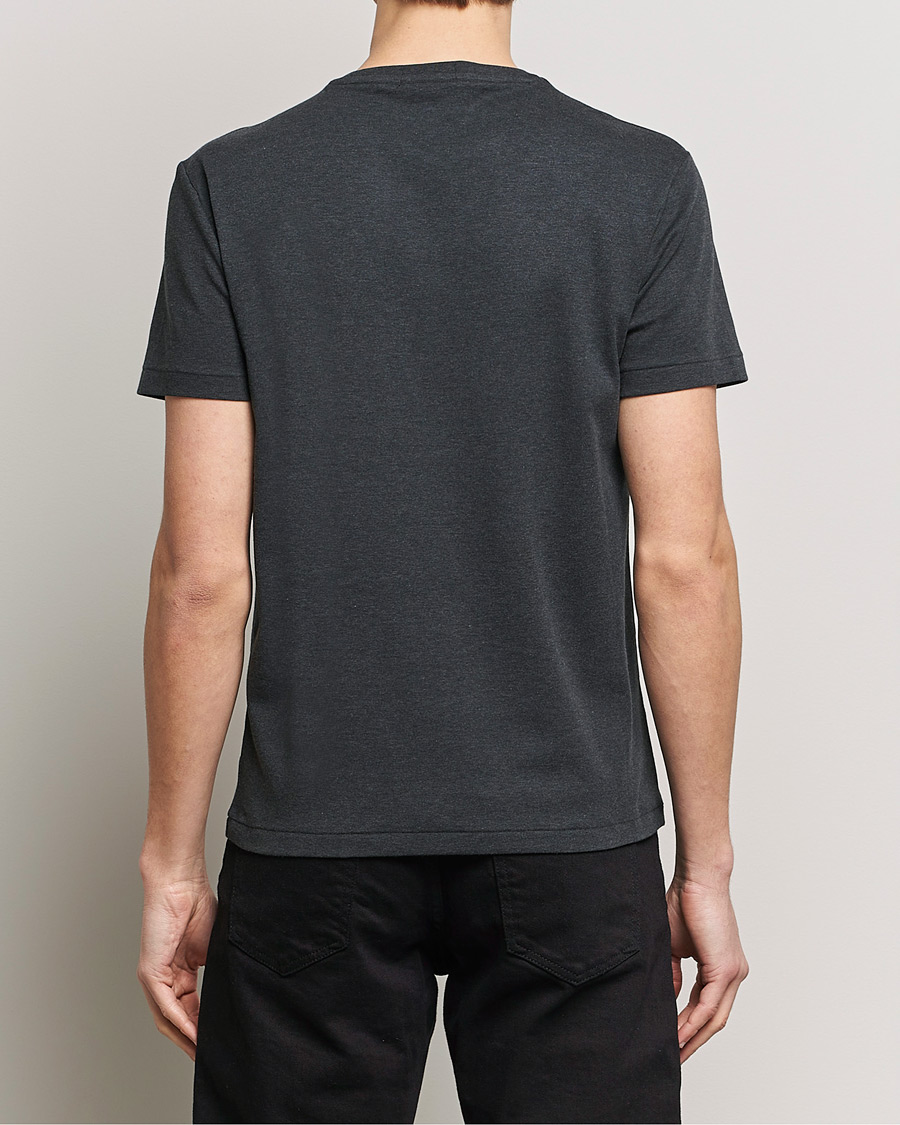 Herren | T-Shirts | Polo Ralph Lauren | Luxury Pima Cotton Crew Neck T-Shirt Black Heather