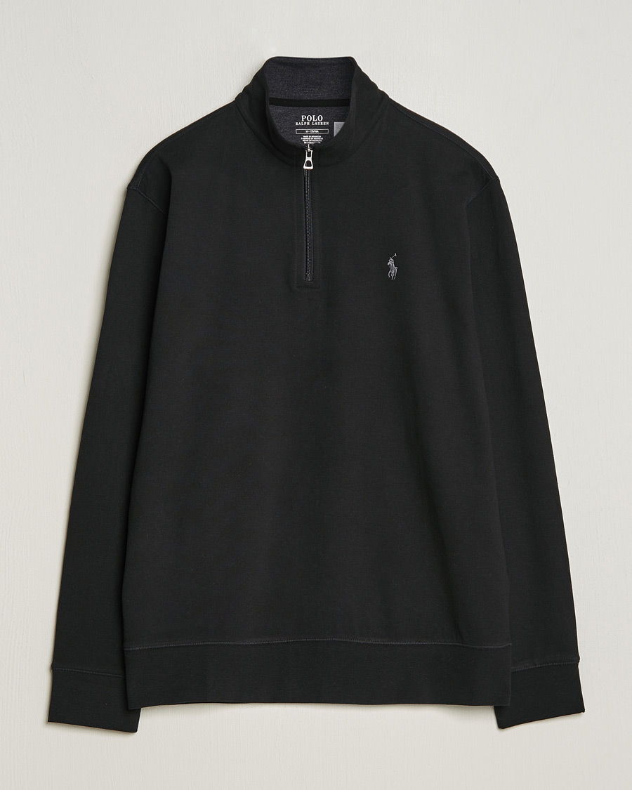 Herren | Pullover | Polo Ralph Lauren | Double Knit Half-Zip Sweater Polo Black