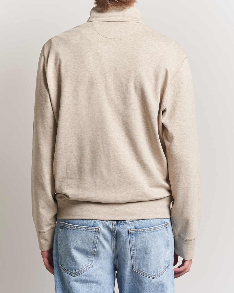 Herren | Pullover | Polo Ralph Lauren | Double Knit Half-Zip Sweater Tuscan Beige Heather