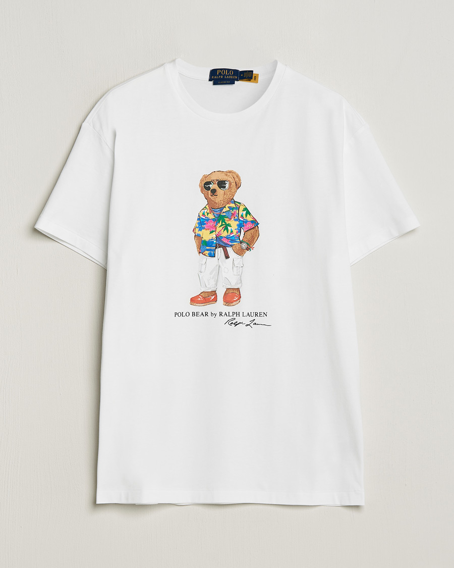 Herren | T-Shirts | Polo Ralph Lauren | Printed Bear Crew Neck T-Shirt White
