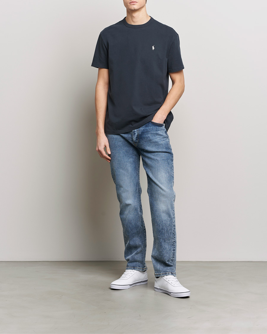 Herren | T-Shirts | Polo Ralph Lauren | Loopback Crew Neck T-Shirt Faded Black