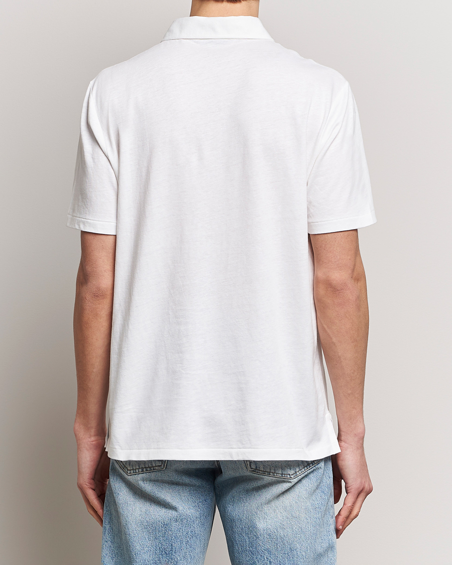 Herren | Poloshirts | Polo Ralph Lauren | Cotton/Linen Polo Shirt White
