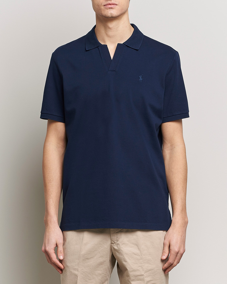 Herren | Poloshirts | Polo Ralph Lauren | Classic Fit Open Collar Stretch Polo Refined Navy