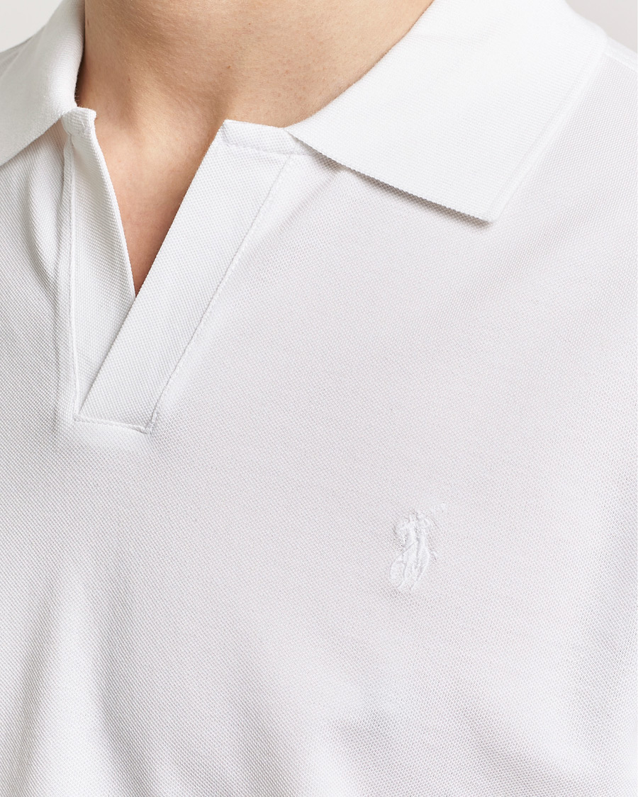 Herren | Poloshirts | Polo Ralph Lauren | Classic Fit Open Collar Stretch Polo White