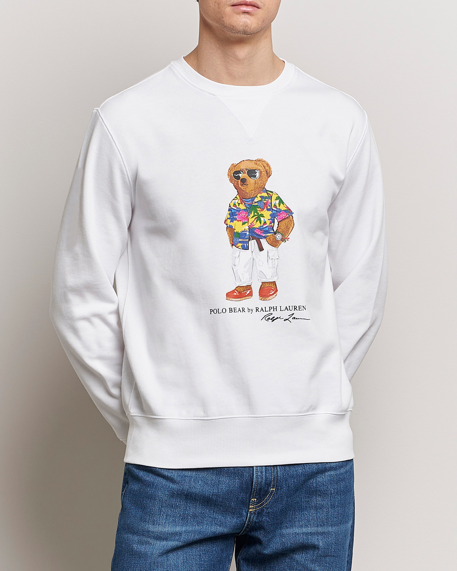 Herren | 20% sale | Polo Ralph Lauren | Beach Club Bear Sweatshirt White