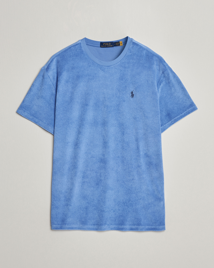 Herren | T-Shirts | Polo Ralph Lauren | Terry Cotton T-Shirt Harbor Island Blue