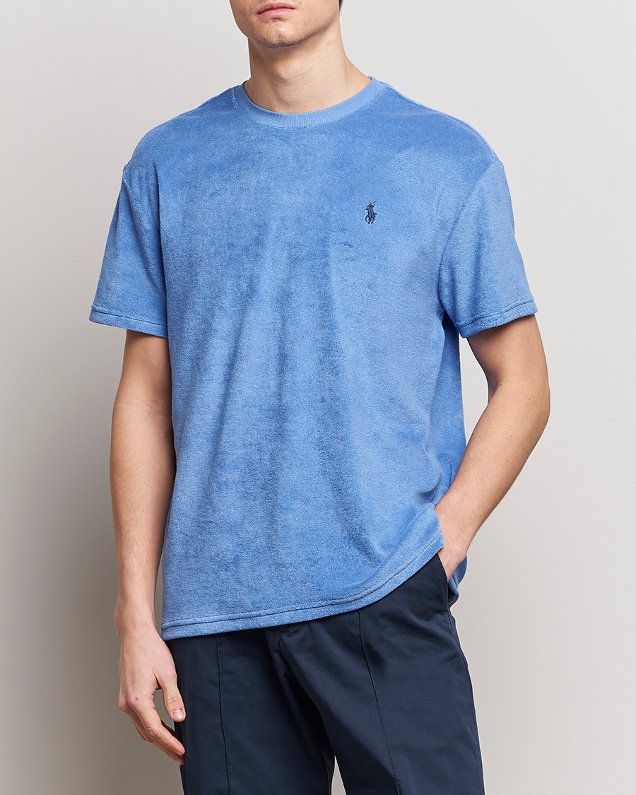 Herren | Kurzarm T-Shirt | Polo Ralph Lauren | Terry Cotton T-Shirt Harbor Island Blue