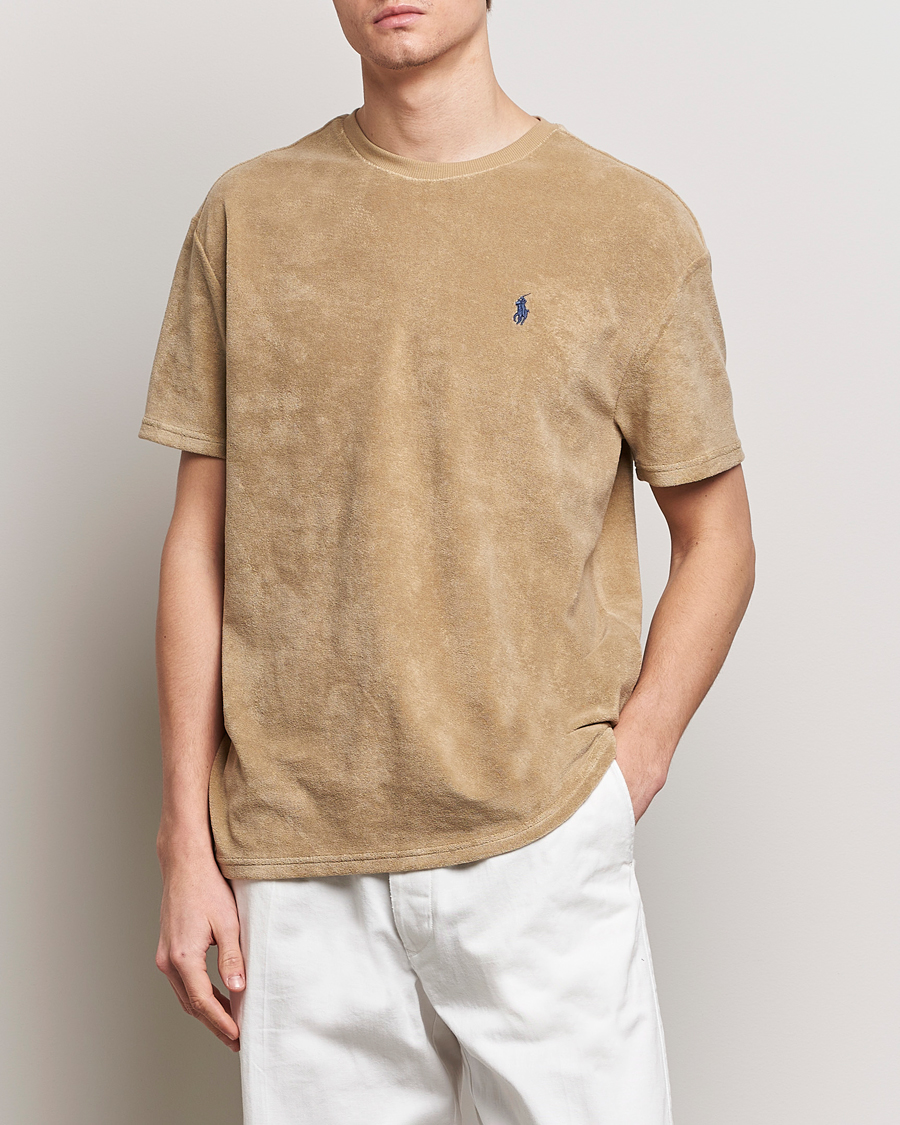 Herren | Kurzarm T-Shirt | Polo Ralph Lauren | Terry Cotton T-Shirt Coastal Beige