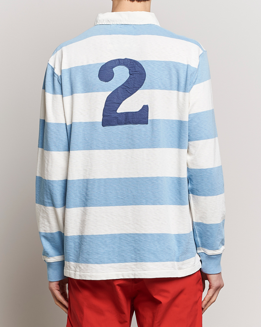 Herren | Pullover | Polo Ralph Lauren | Jersey Striped Rugger Powder Blue/Nevis