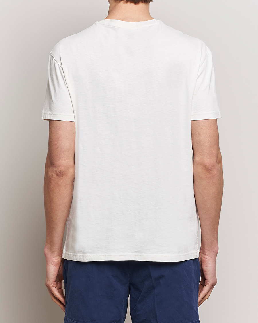 Herren | T-Shirts | Polo Ralph Lauren | Cotton Linen Crew Neck T-Shirt Ceramic White