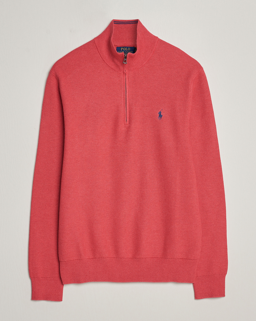 Herren | Pullover | Polo Ralph Lauren | Textured Half Zip Nantucket Red Heather