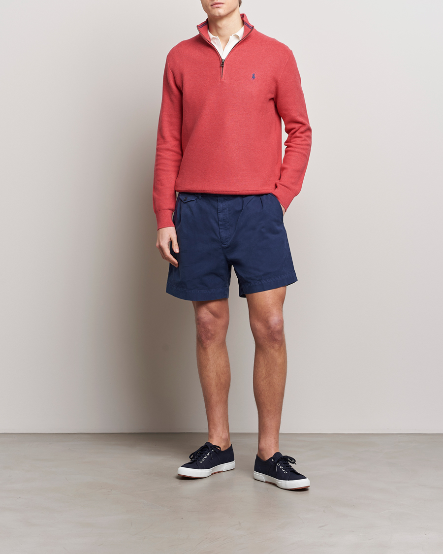 Herren | Pullover | Polo Ralph Lauren | Textured Half Zip Nantucket Red Heather