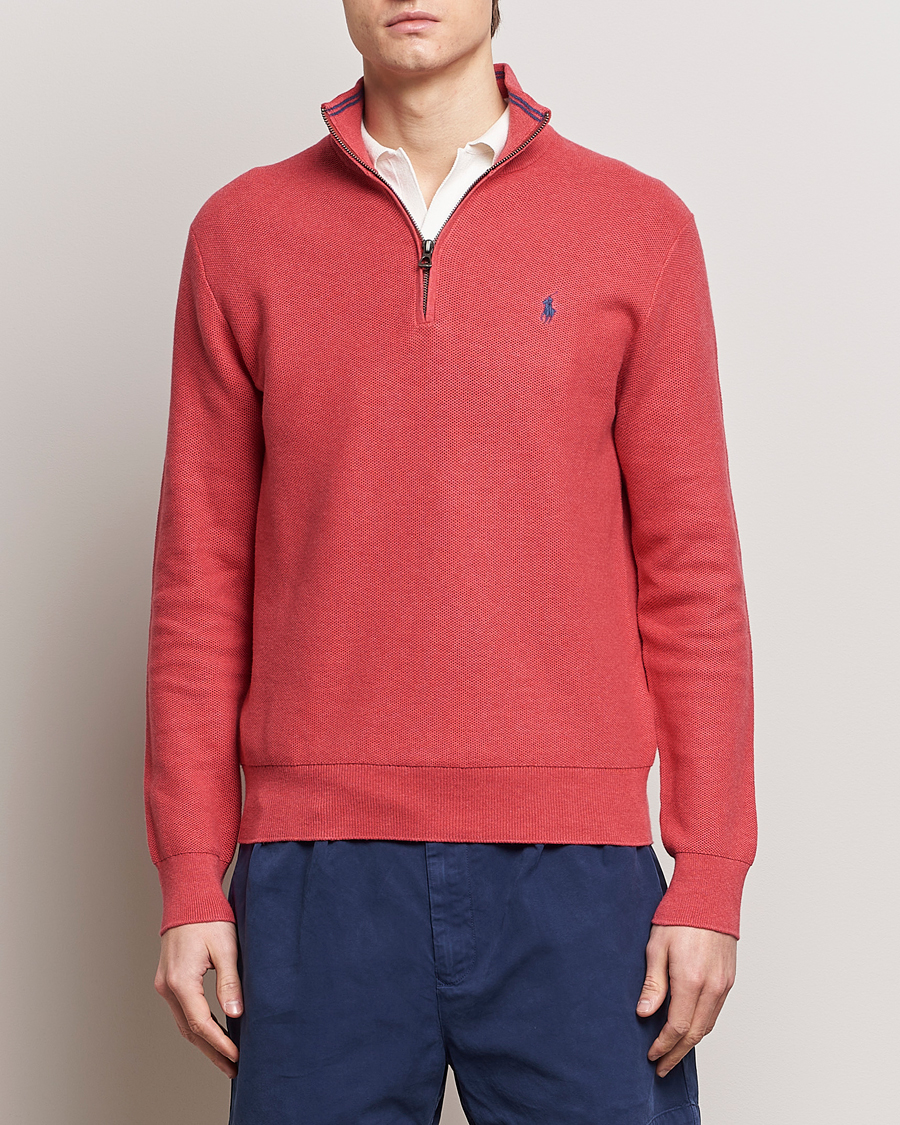 Herren | Pullover | Polo Ralph Lauren | Textured Half Zip Nantucket Red Heather