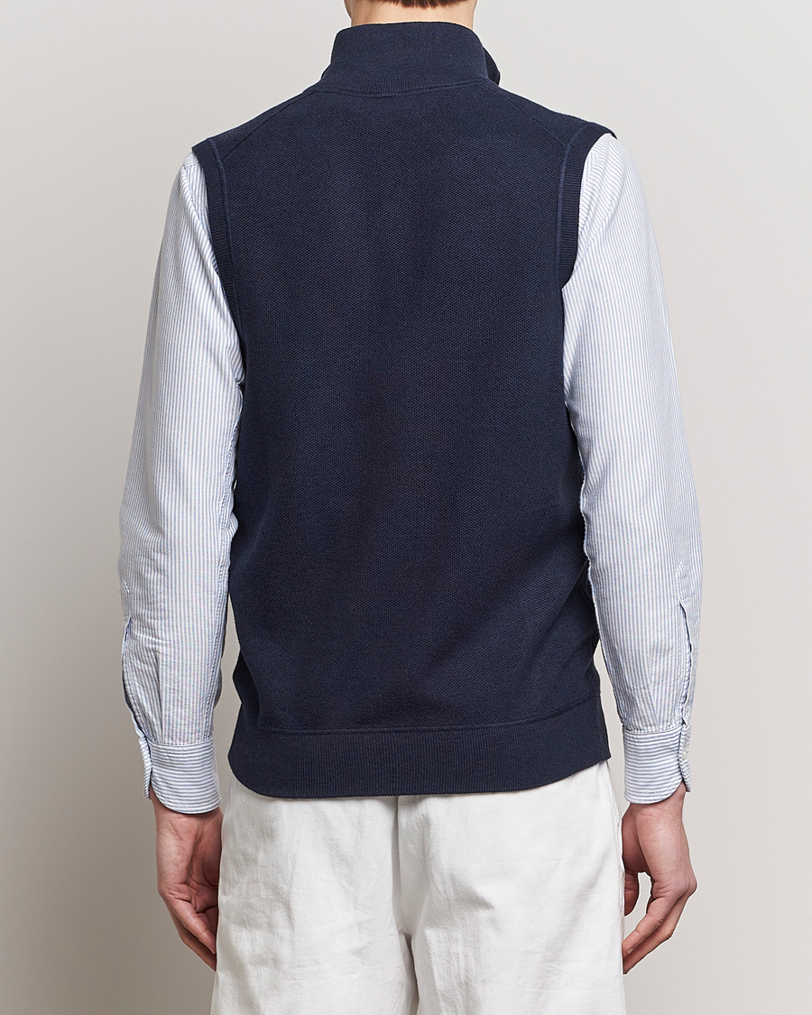 Herren | Pullover | Polo Ralph Lauren | Cotton Full-Zip Vest Navy Heather