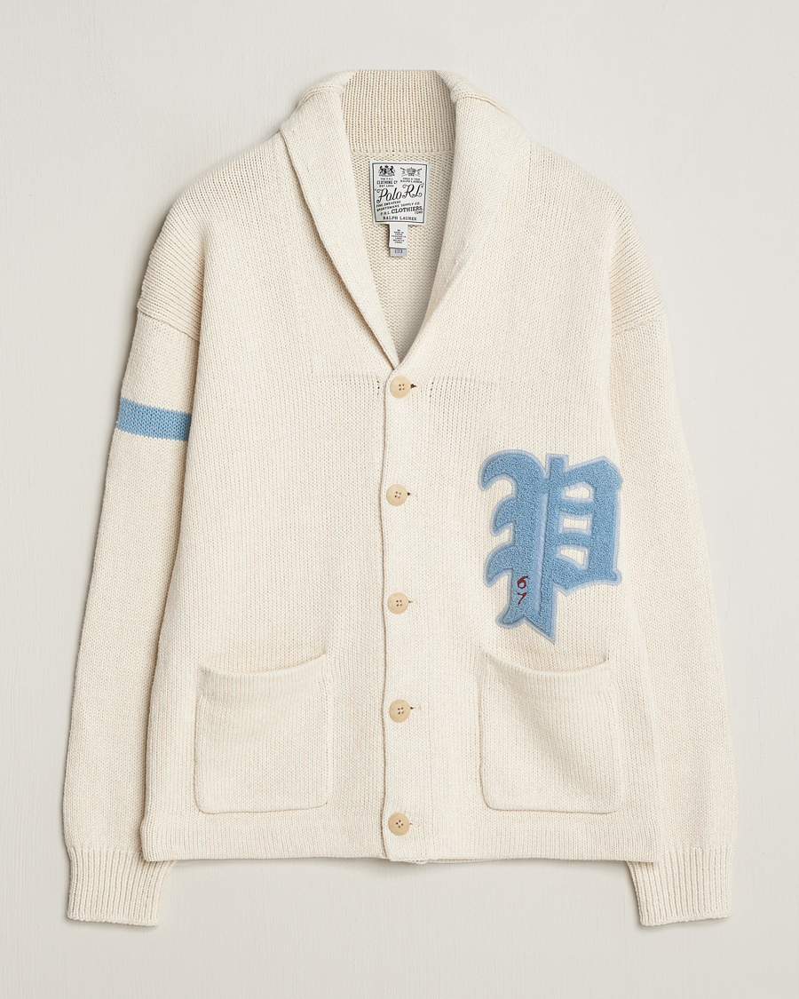 Herren | Pullover | Polo Ralph Lauren | Cotton/Linen Shawl Collar Cardigan Andover Cream
