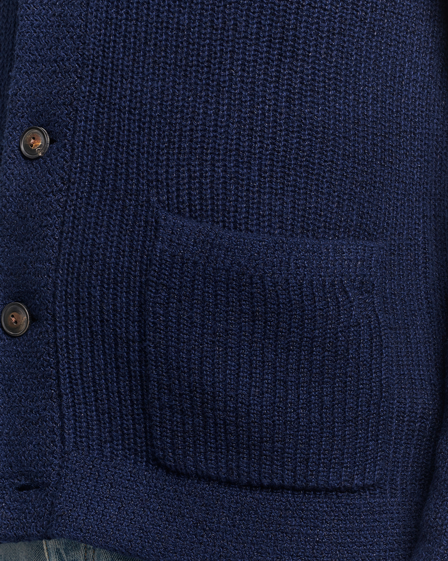 Herren | Pullover | Polo Ralph Lauren | Cotton/Linen Shawl Collar Cardigan Bright Navy