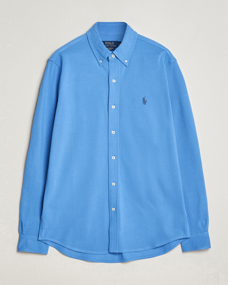 Herren | Hemden | Polo Ralph Lauren | Featherweight Mesh Shirt New England Blue