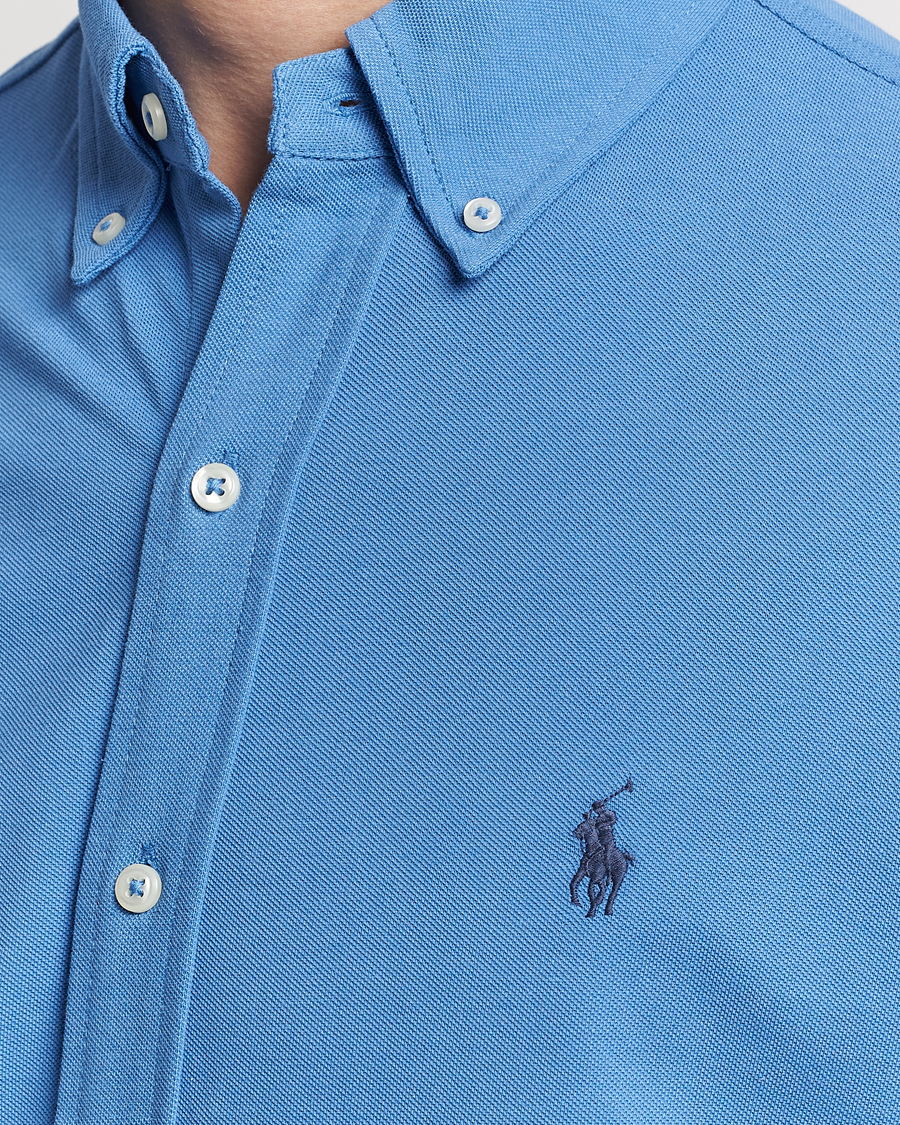 Herren | Hemden | Polo Ralph Lauren | Featherweight Mesh Shirt New England Blue