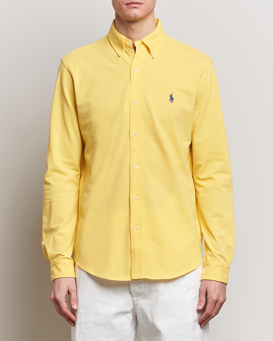 Herren | Polohemden | Polo Ralph Lauren | Featherweight Mesh Shirt Oasis Yellow