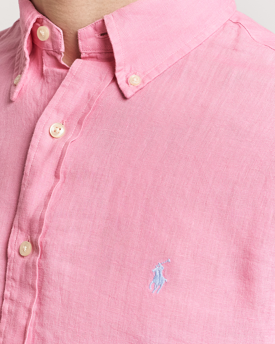 Herren | Hemden | Polo Ralph Lauren | Custom Fit Linen Button Down Florida Pink
