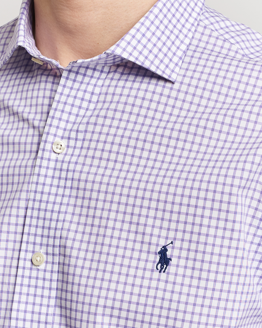 Herren | Hemden | Polo Ralph Lauren | Custom Fit Poplin Shirt Purple/White