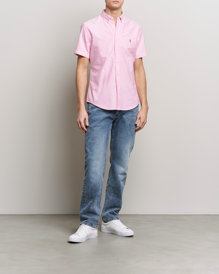Herren | Hemden | Polo Ralph Lauren | Slim Fit Oxford Short Sleeve Shirt New Rose