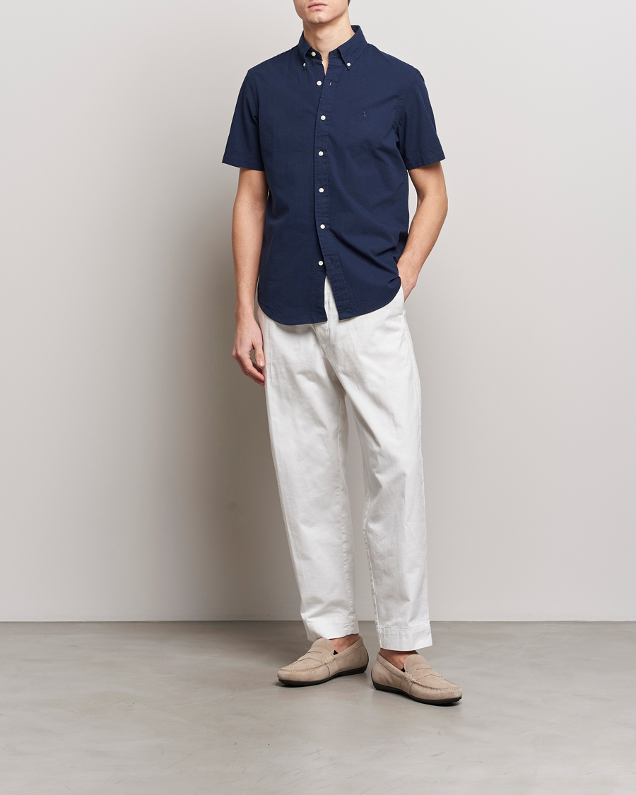 Herren | Hemden | Polo Ralph Lauren | Seersucker Short Sleeve Shirt Astoria Navy