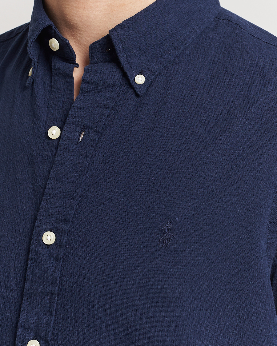 Herren | Hemden | Polo Ralph Lauren | Seersucker Short Sleeve Shirt Astoria Navy